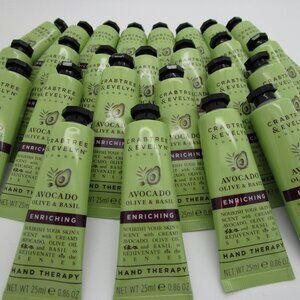 AVOCADO OLIVE & BASIL Crabtree & Evelyn Hand Therapy 0.86 oz ea - Lot of 25